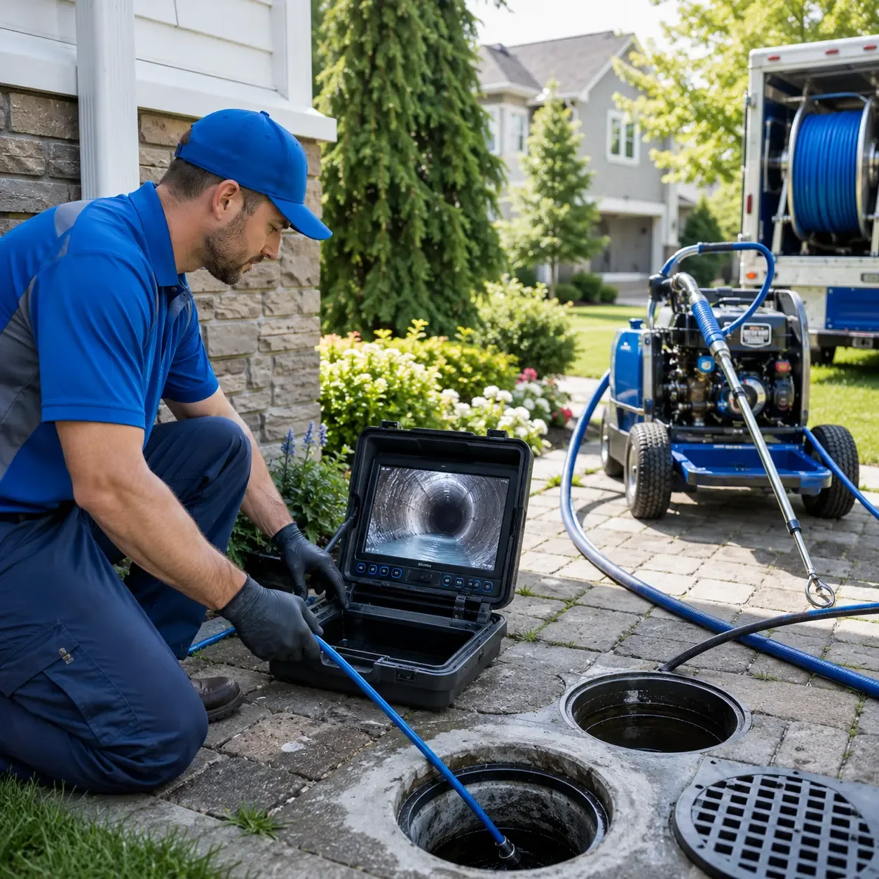 Outdoor drain cleaning professionals serving Marengo, IN